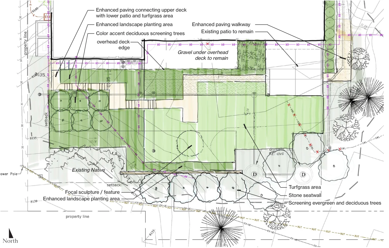 Intentional garden design at a Roaring Fork Valley property